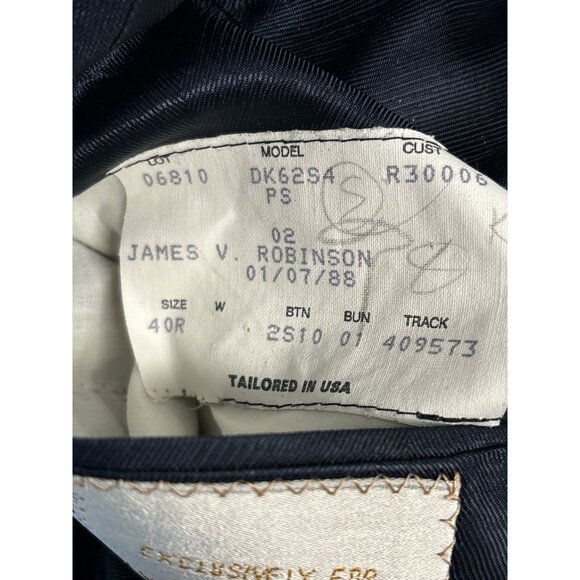 Louis Roth Navy Windowpane Mens Suit Jacket & Trousers Set With Buckle Detail - Picture 15 of 16